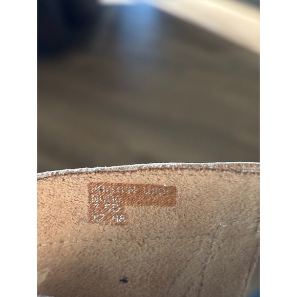 Earth Kristen‎ LUG Sandals Women's 7.5 D Wide Beige Leather Lace-Up Comfort - Picture 12 of 14